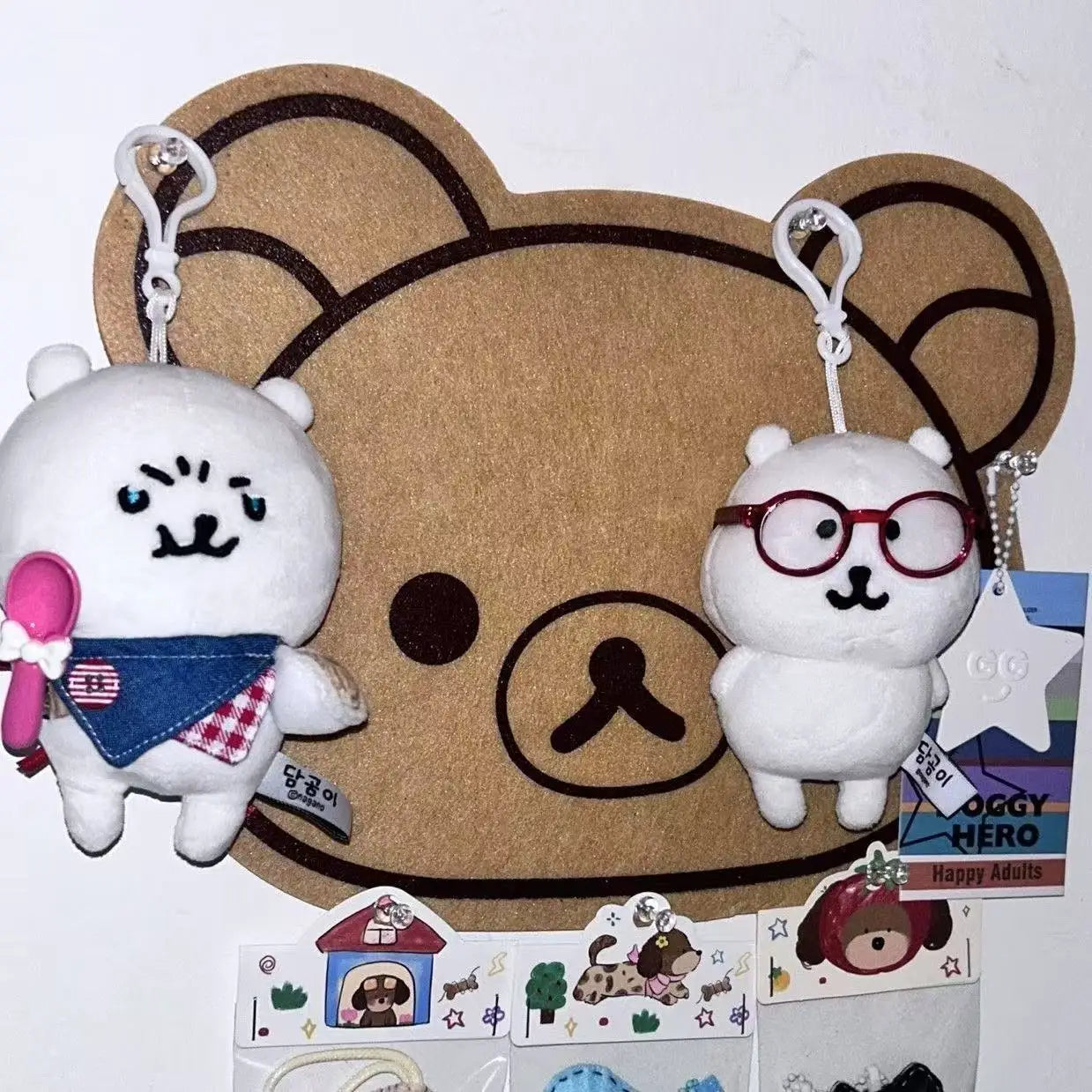 Cartoon Felt Board Home Decor Wall Decor Panel Felt Posters on The Wall Bear Wall Sticker Rilakkumas Children's Room Decorating Zpaxo
