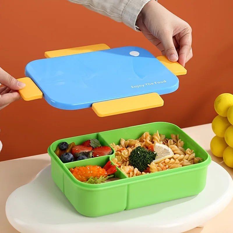 Portable divided lunch box Sealed and leak-proof for picnic/hiking/camping, a delicious storage box for camping and picnic Zpaxo