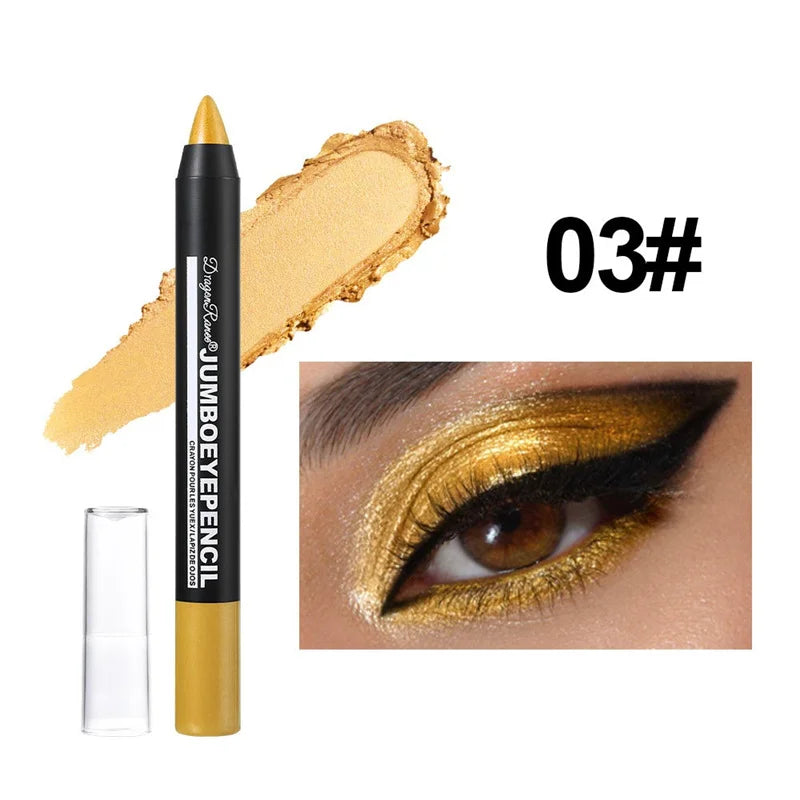 12 Colors Long-lasting Eyeshadow Pencil Waterproof Pigment Blue Zpaxo 03