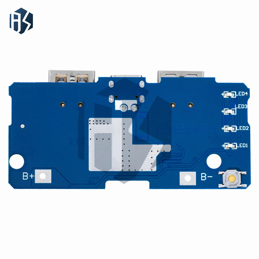 ‌18650 DIY Power Bank Module – Dual Micro USB 5V 2A Output 3.7V to 5V Boost Charger Board with LED Indicators | Over-Charge Zpaxo