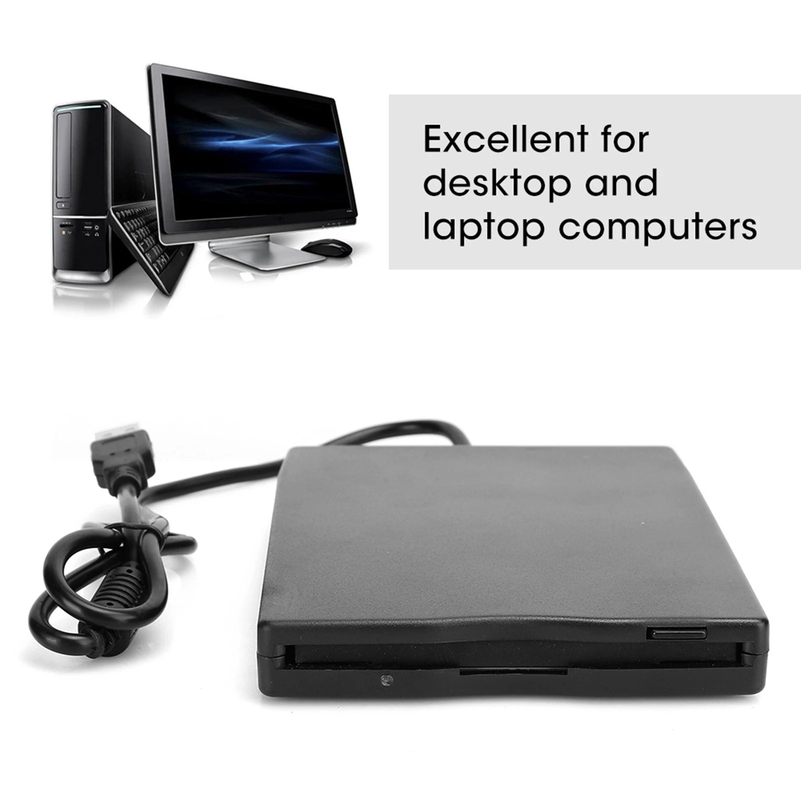 External Floppy Drive Disk Portable 3 5 Inch Card Reader Computer