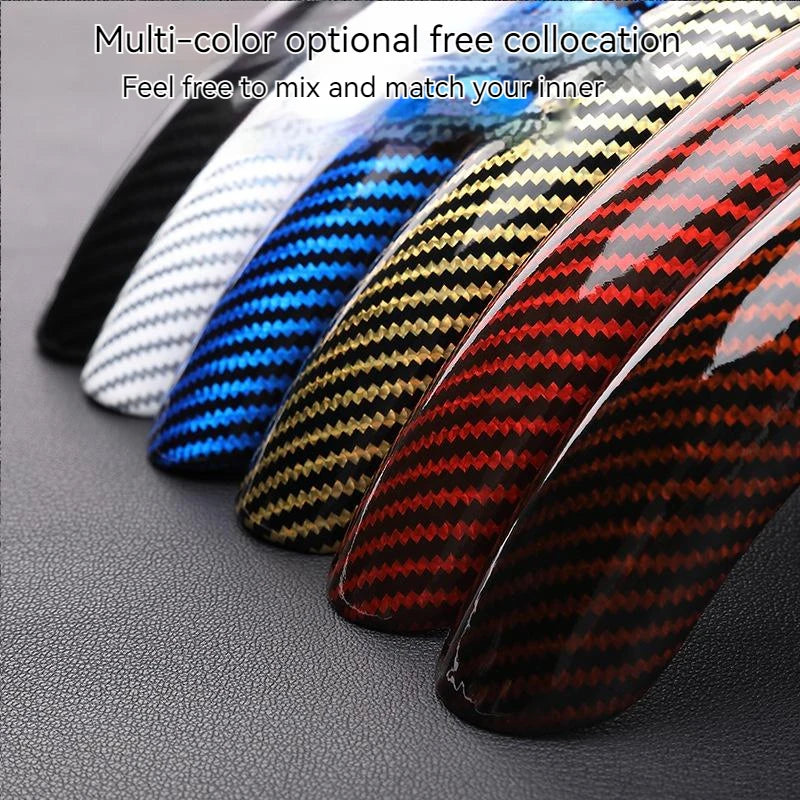 36cm Carbon Fiber Steering Wheel Cover – Non-Slip Sports Type D