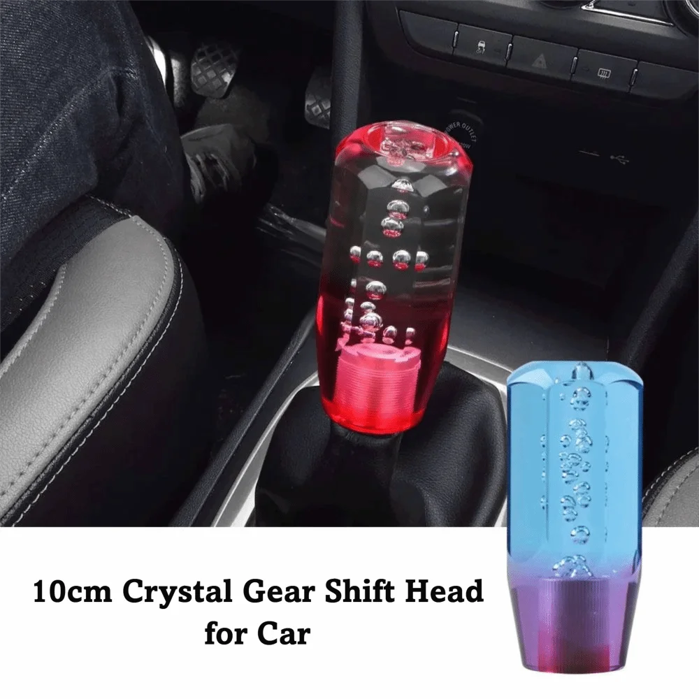 Transparent Bubble Gear Shift Knob Crystal Manual Shifter Head Zpaxo