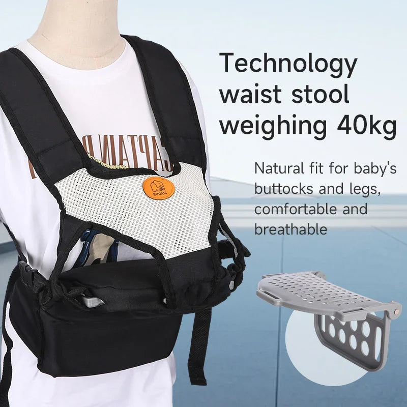 Baby Carrier Waist Stool Kangaroo Shoulder Swaddle Sling Infant Kid
