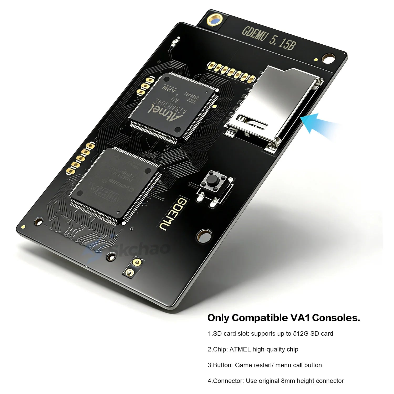 For Dreamcart VA1 Game Console Modification Parts GDEMU 6.0 Optical Drive Emulator Board 5.20.5 Kernel For SEGA Dreamcast DC VA1 Zpaxo