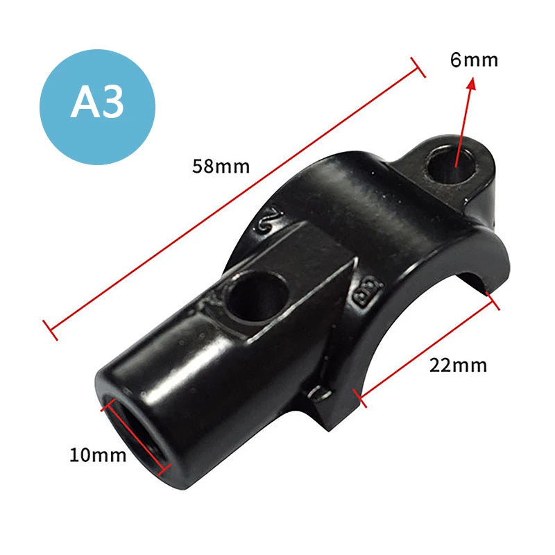 Handlebar Threadmotorcycle Master Cylinder Brake Lever Mirror Mount Zpaxo A3