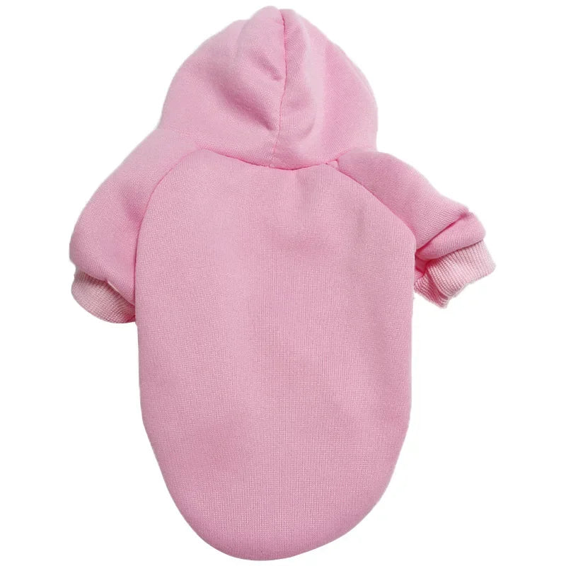 Winter Teddy Dog Clothes Sport Hoodies Sweatshirts Warm Coat Clothing Zpaxo Pink XXL 4.6-6.5kg