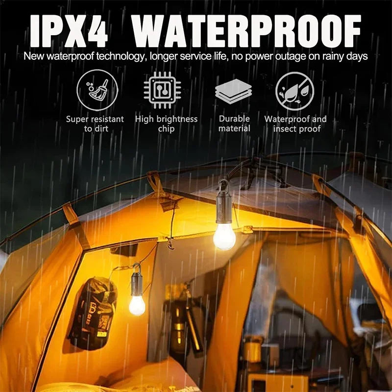 Solar Rechargeable LED Camping Lantern | Portable Hook Lamp