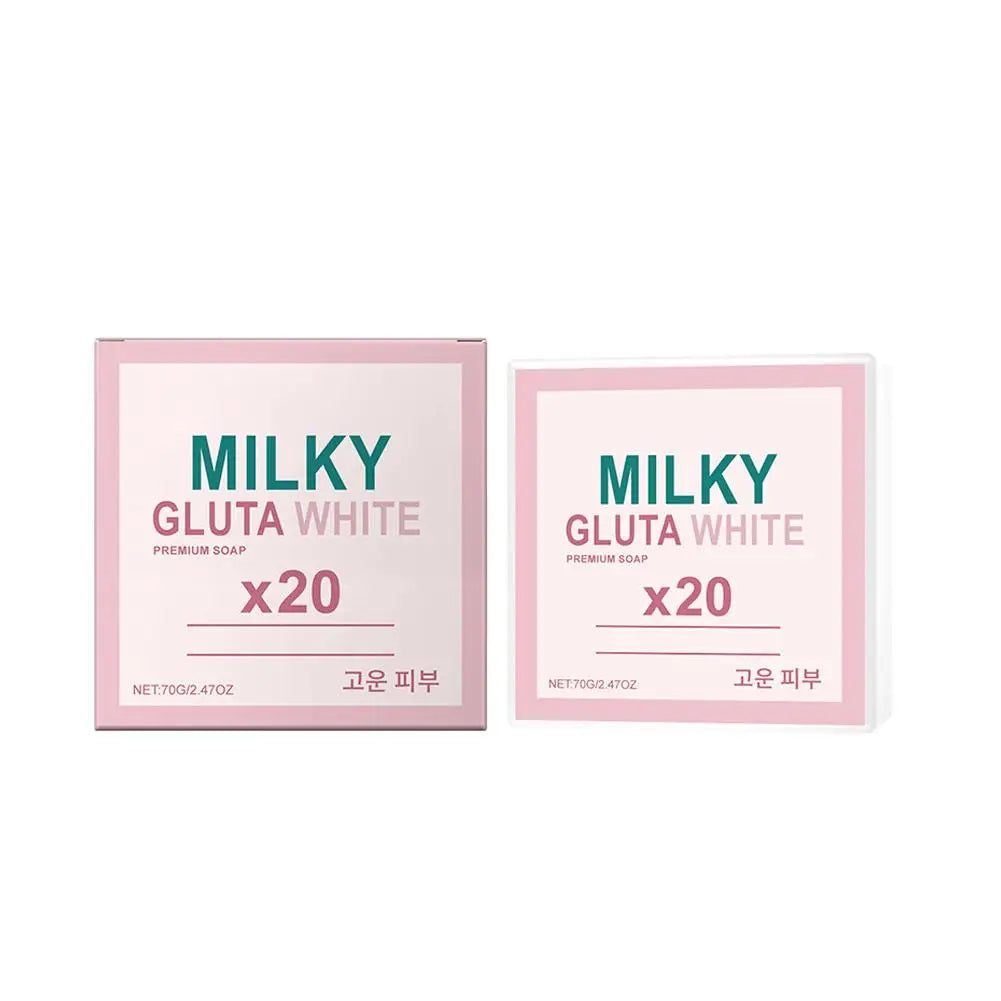 Gentle Milk Bath Soap – Brighten, Cleanse & Control Oil Facial Cleansing Soap Zpaxo pink