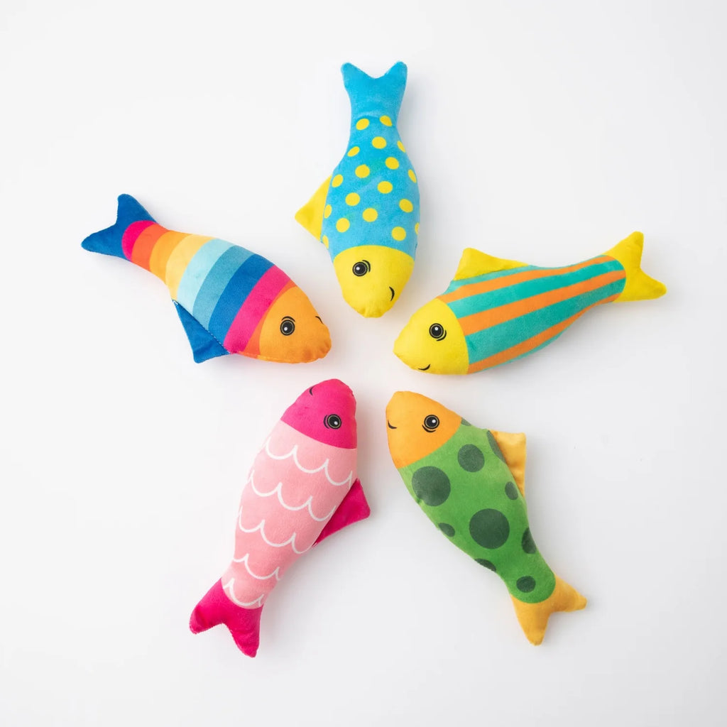 Interactive Catnip Toy Cat Grass Inside Enhance Bond Fish Shape Bite