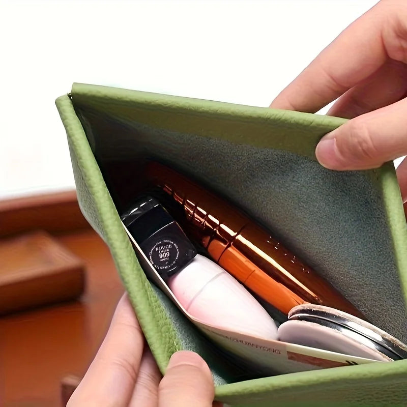 Automatic Sealing Vintage Wallet PU Leather Long Billfold Coin Pocket