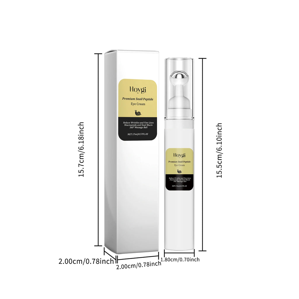 Hoygi Snail Peptide Eye Cream Roller – Dark Circles & Eye Bags Eye Cream Roller Zpaxo