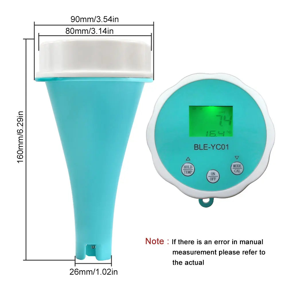 1 Smart Floating Swimming Pool Water Analyzer APP Online Monitor Test