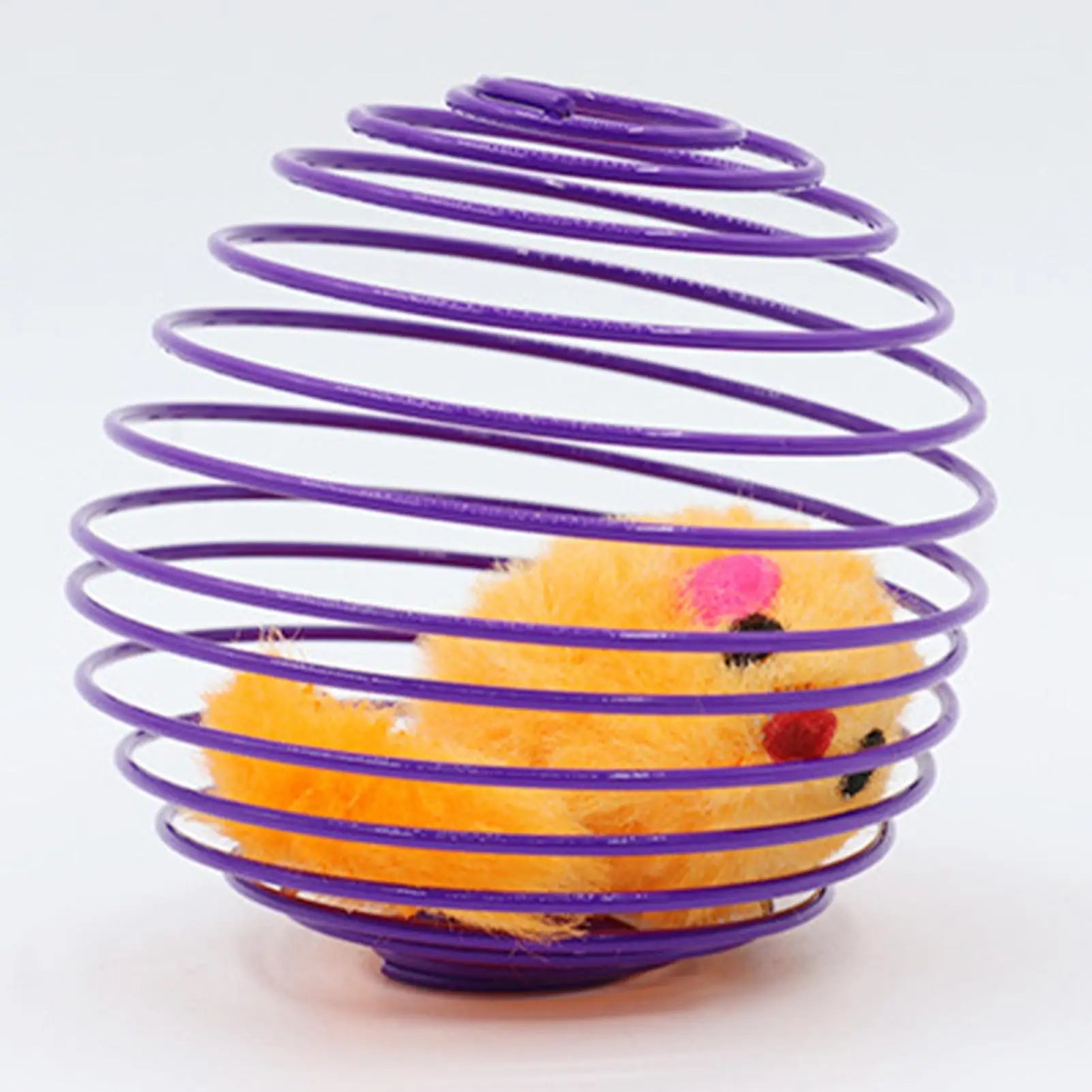 Cat Spiral Toy Interactive Fun Colorful Stretchable Spring Indoor