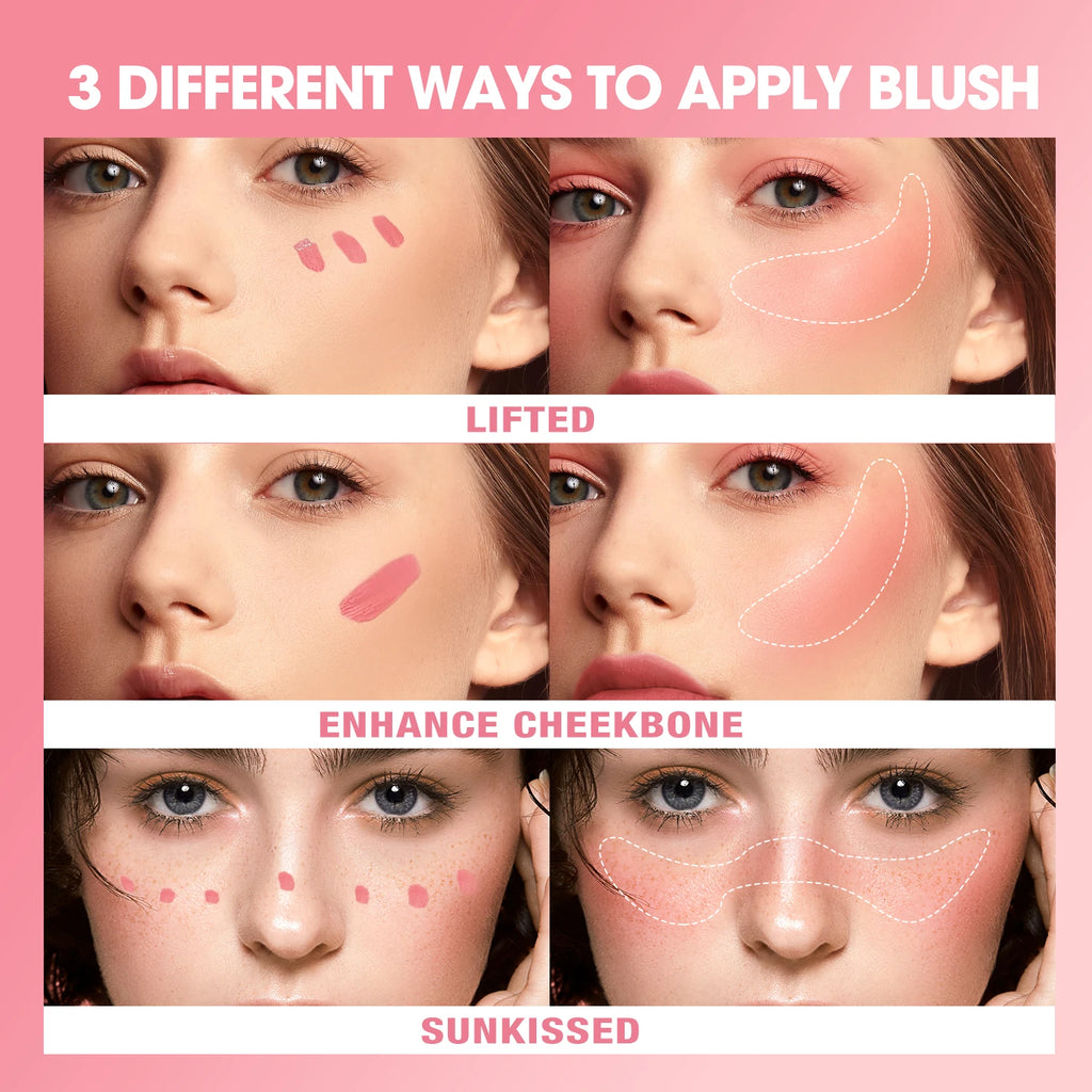 Liquid Powder Blusher Natural Lasting Makeup Effect Easy Halo Matt
