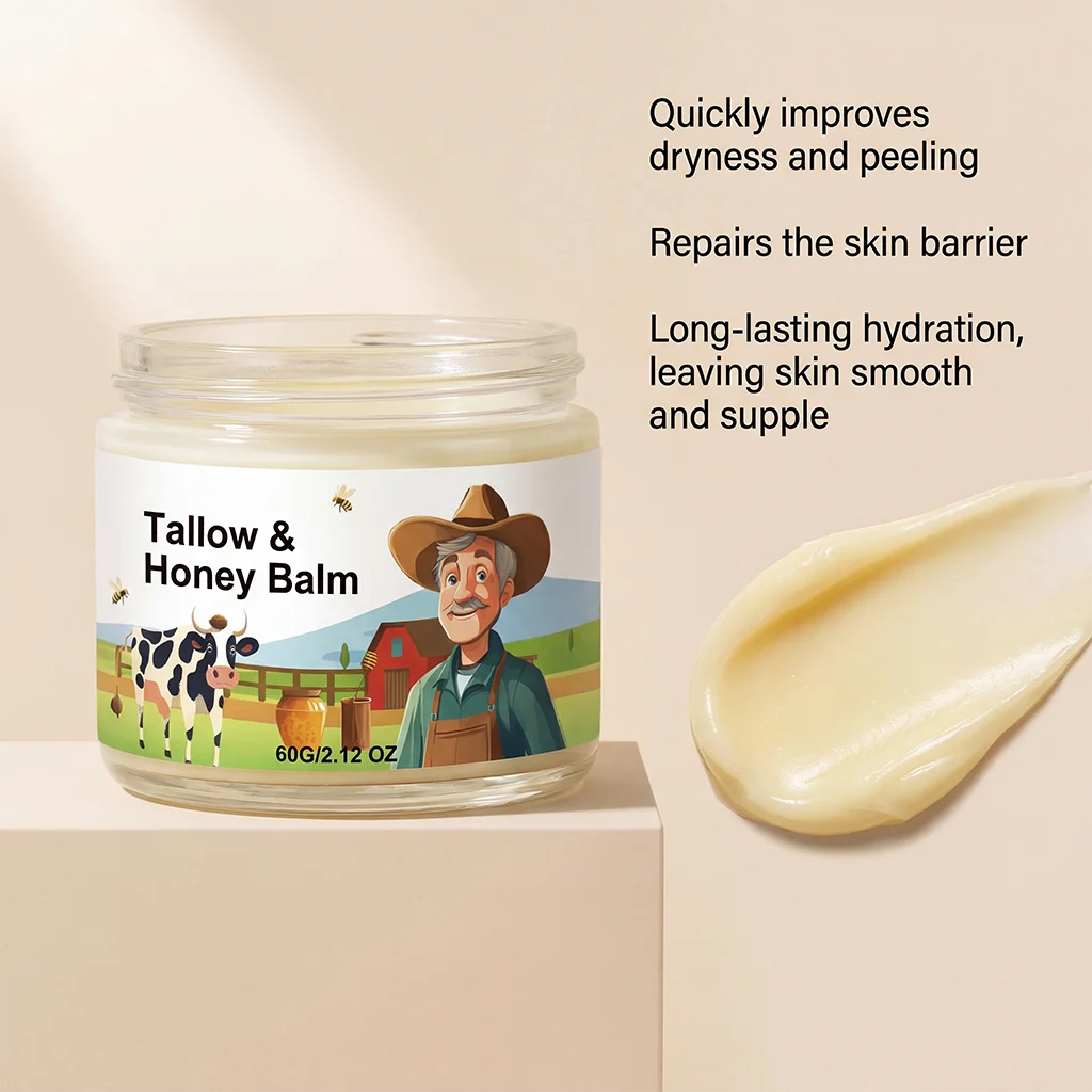 Tallow & Honey Balm Face Moisturizer – Soft, Firm Skin | Hoygi Face & Body Balm Zpaxo