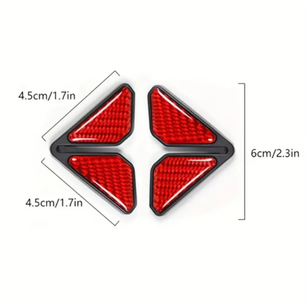 Carbon Fiber Car Door Anti-collision Stickers Thicken Sticker Soft Plastic Door Corner Anti-scratch Protection Universal Zpaxo