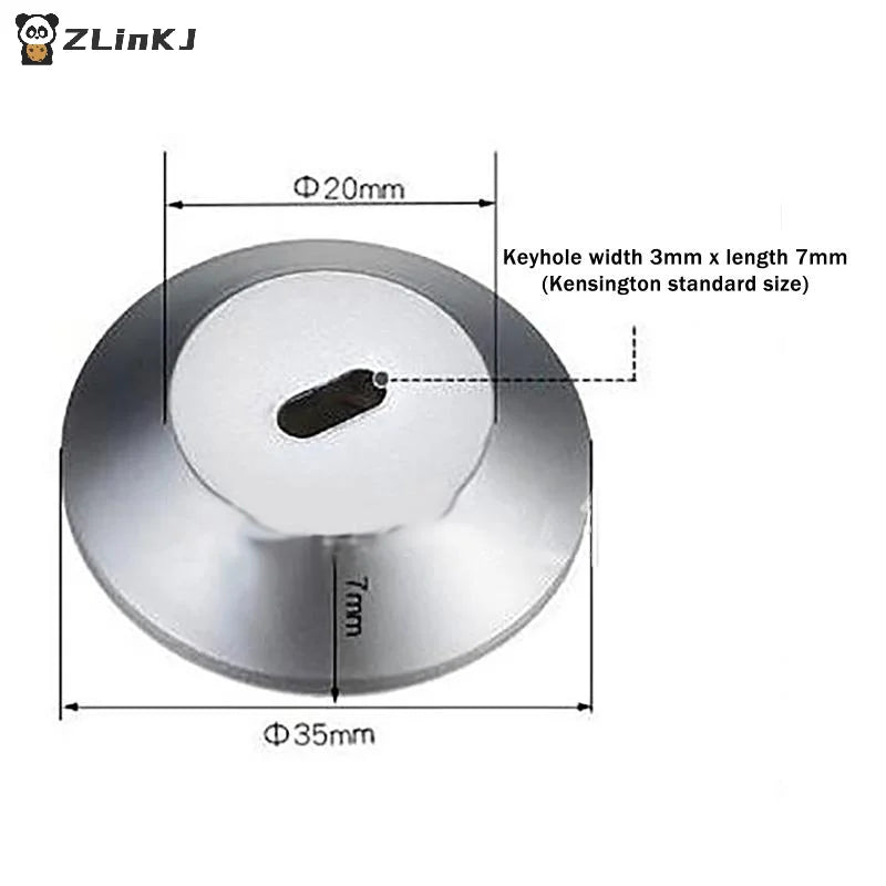 Compatible Round Tablet Phone External Laptop Keyhole Notebook Zpaxo