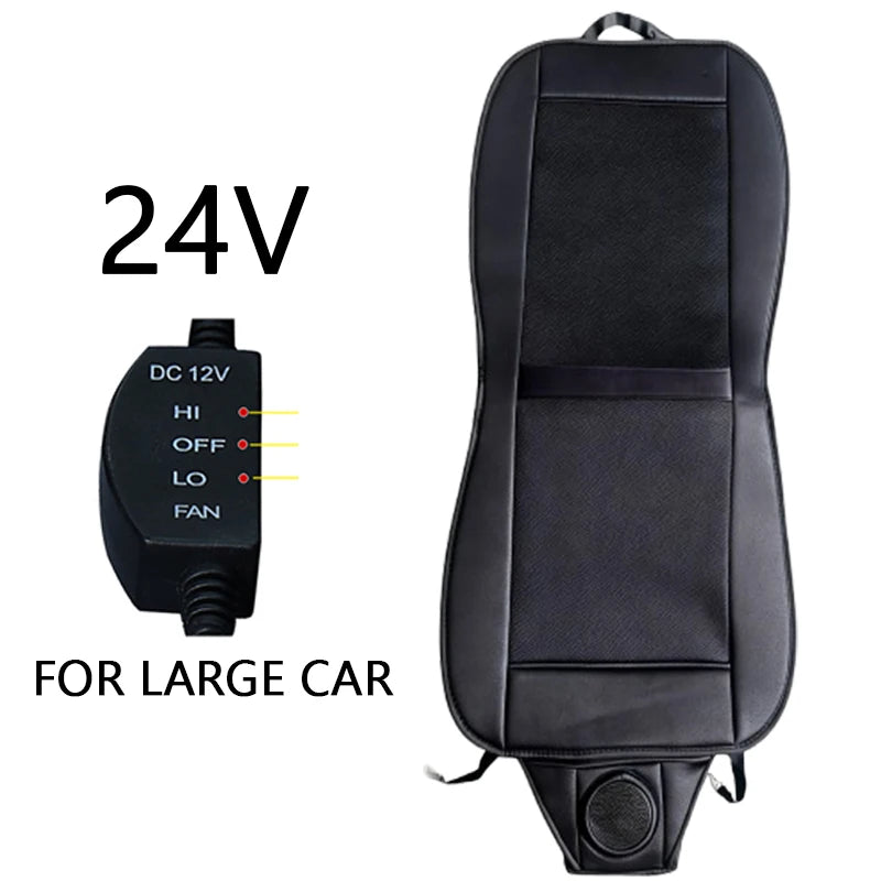 12V/24V Car Ventilated Seat Cushion with Fan Cooling | Universal