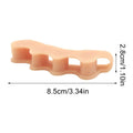 1 Pair Silicone Toe Separator Bunion Corrector Hammer Toe Corrector Soft Silicone Material for Toe Separation Foot Care Tool Zpaxo Skin Color