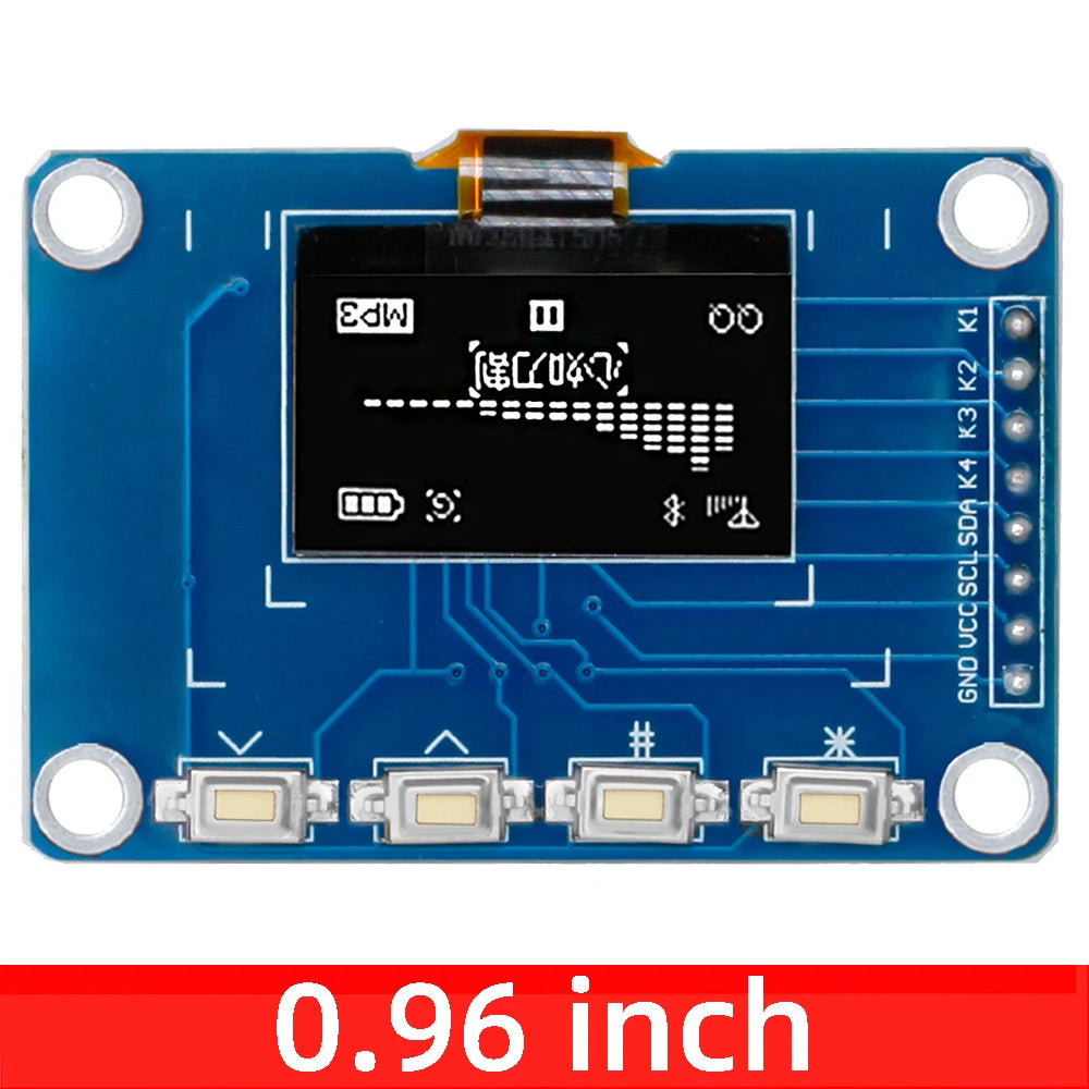 0 96-Inch I2C OLED Display Module 128 64 White SSD1315-Driven 4 Zpaxo 0.96 inch white