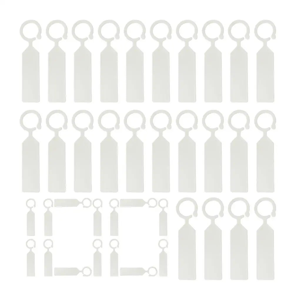 Garden Labels Waterproof Thick Plastic Plant Tags Colorful Hanging Zpaxo White