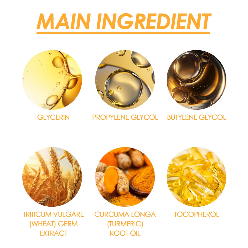Turmeric Glow Facial and Body Oil Brightening Moisturizing For Dry Skin Mitigation Dark Spots Hydrating Nourish Smooth 100ml Zpaxo
