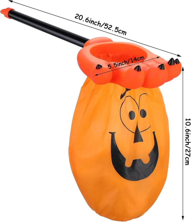 Halloween Begging Bags Palm Skull Pumpkin Candy Bag Tools Hand Shaped