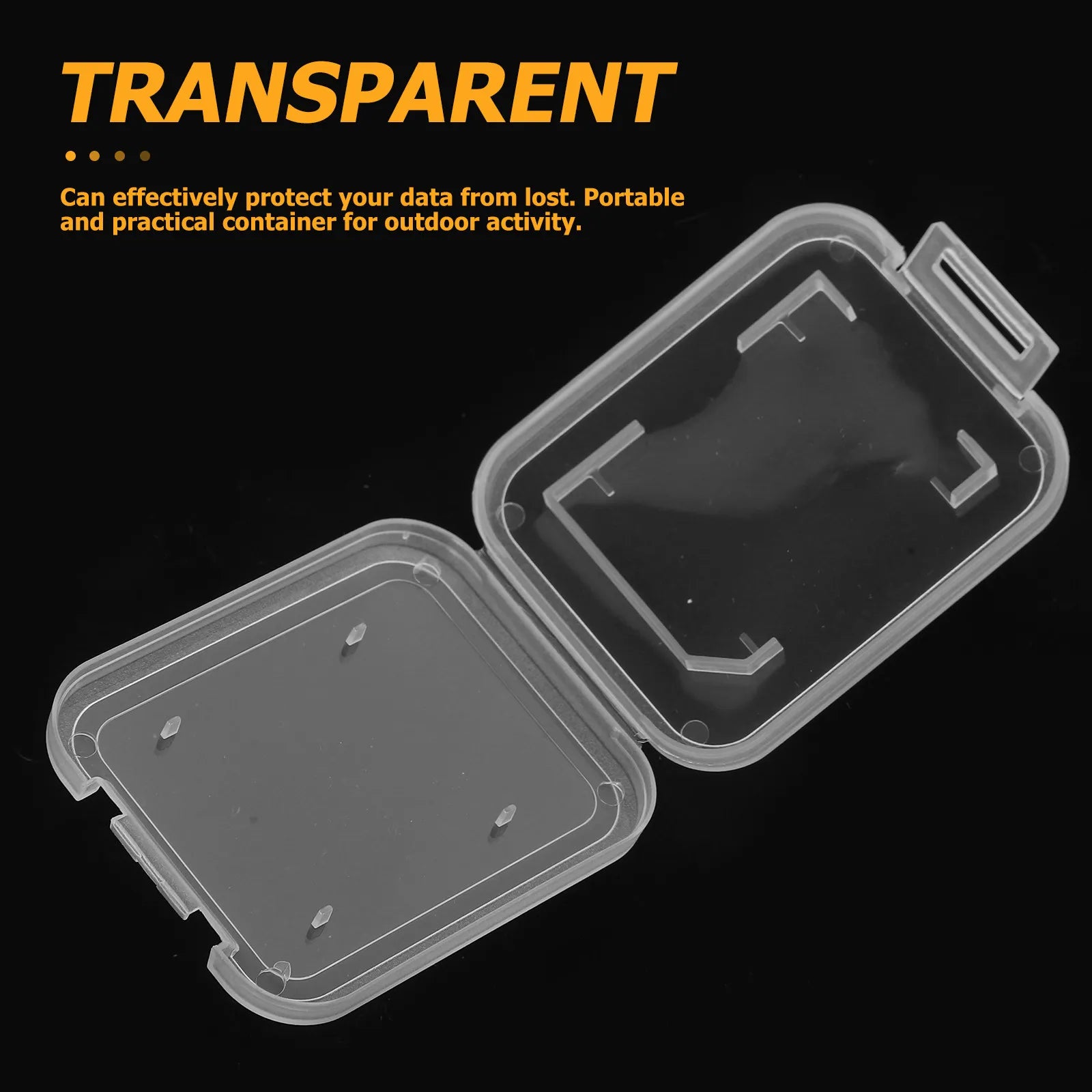 Slim Card Storage Box Reusable Memory Case Sim Cards Coins Fuses
