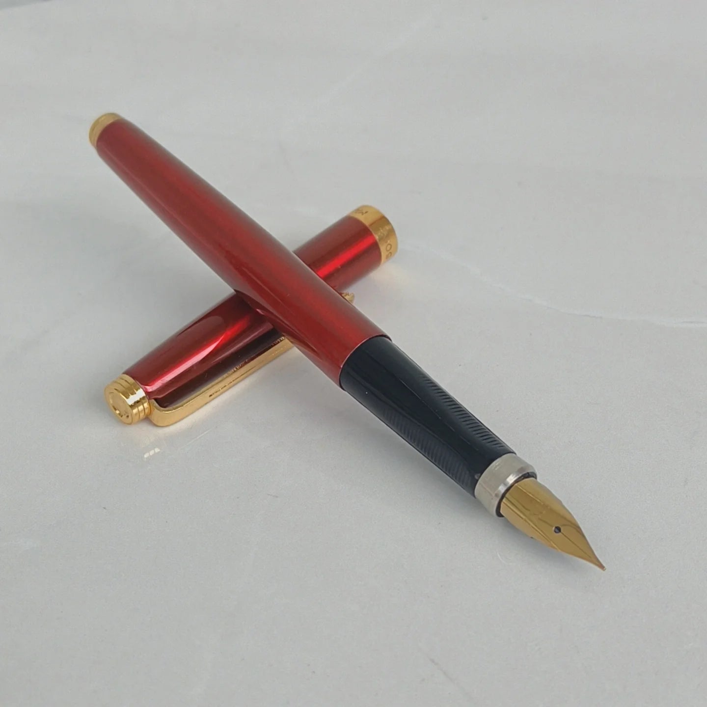 Rare Old Stock YongSheng 500 Fountain Pen Iridium Nib, Smooth Writing, Large Iridium Tip, Betal Body, Clearance Sale. Zpaxo 500hongse