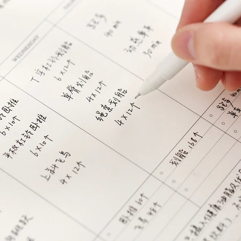 Weekly Planner Monthly Undated Agenda Notebook Schedules Study Korean