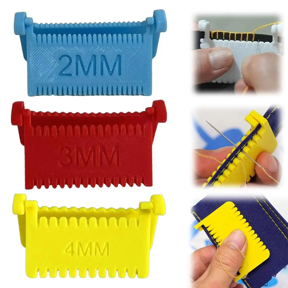 Clip-On Needle Gauge Sewing Guide 2/3/4mm | Edge Stitching Tool Sewing Gauge Tool Zpaxo set
