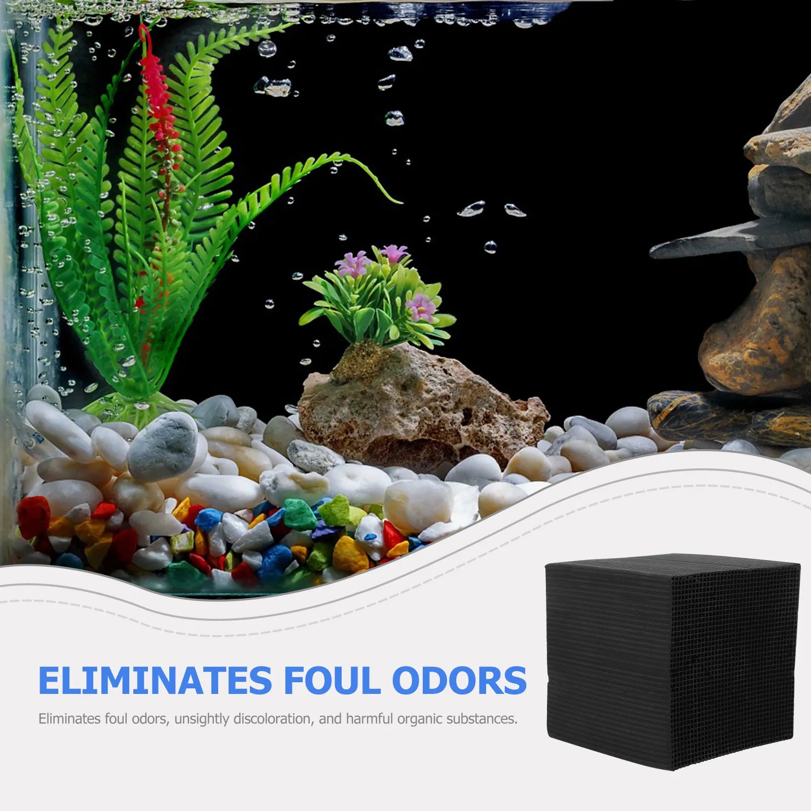 Performance Activated Carbon Aquarium Filter Cube Fish Tank Media