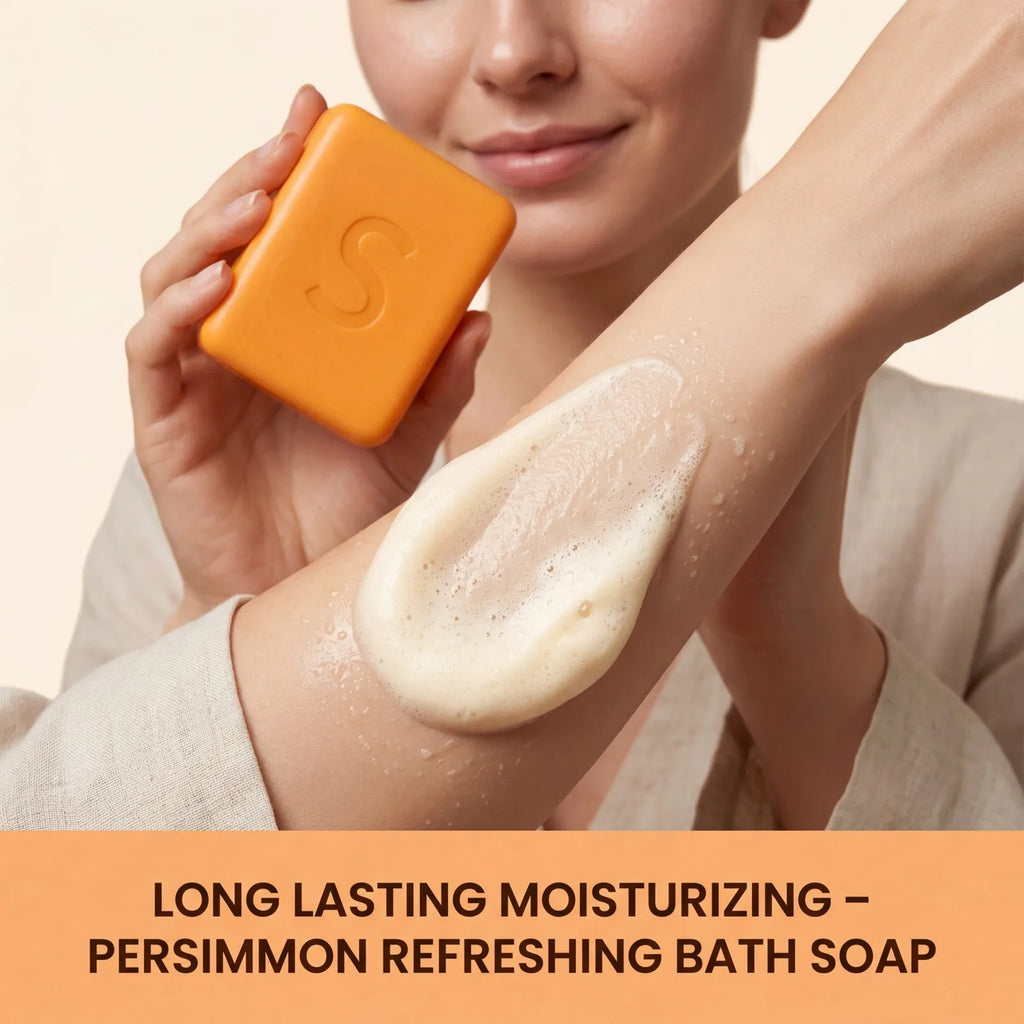 Persimmon Bath Soap – Deep Cleansing & Moisturizing Bar Moisturizing Bar Soap Zpaxo