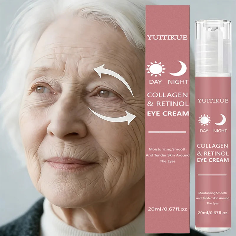 YUITIKUE Collagen & Retinol Eye Cream – 360° Roller Eye Cream Zpaxo