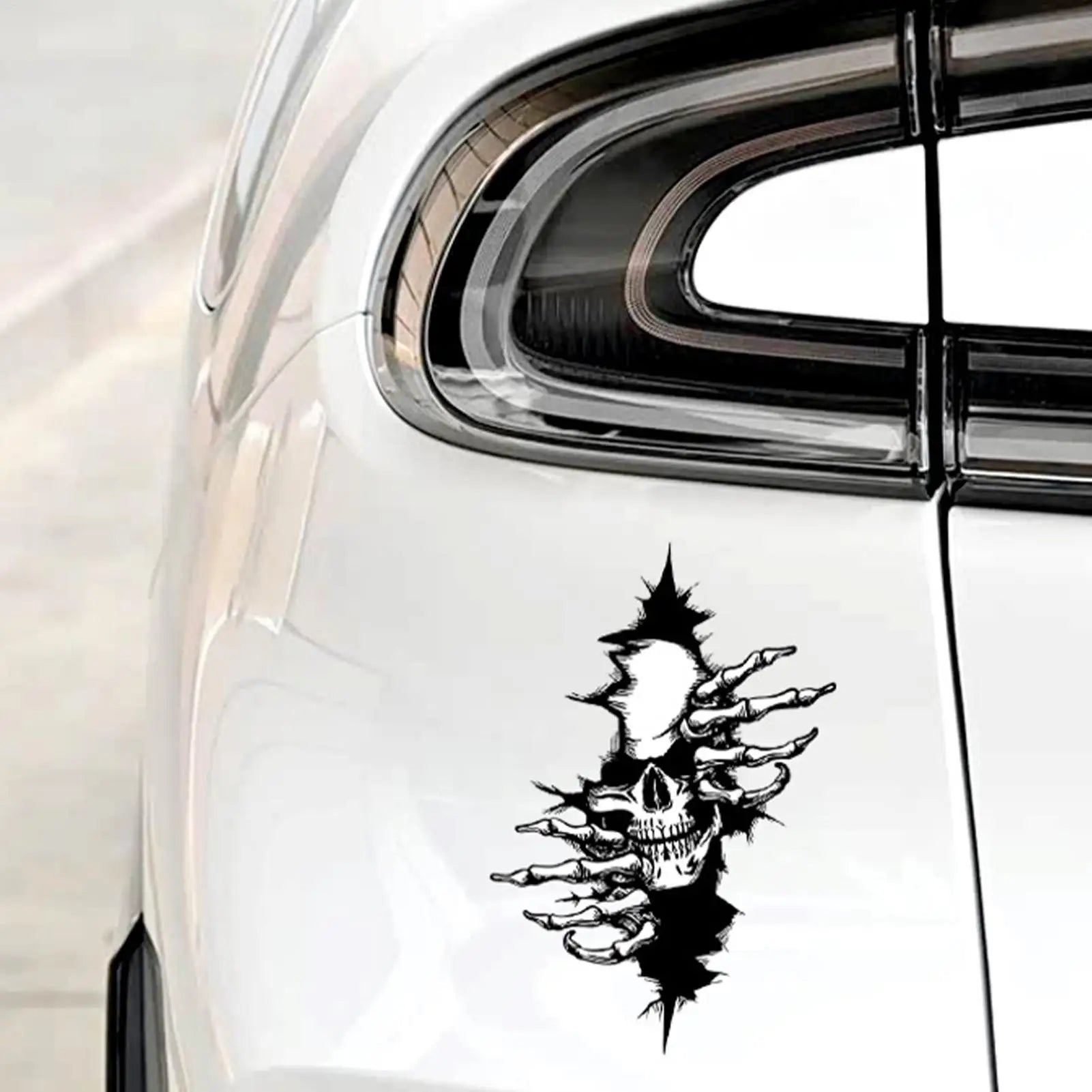 Skeleton Car Window Sticker Halloween Creepy Sticker Decoration Motorcycle Decals for Car Truck SUV Motorcycle Vehicles Window Zpaxo