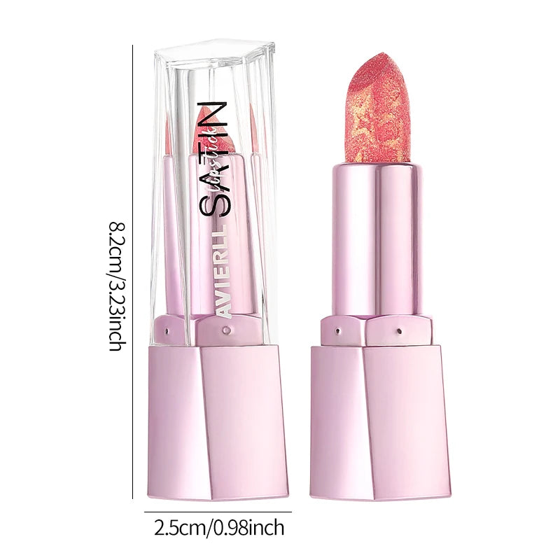 Glitter Lip Balm Long-lasting Waterproof Sparkling Pearl Finish Zpaxo