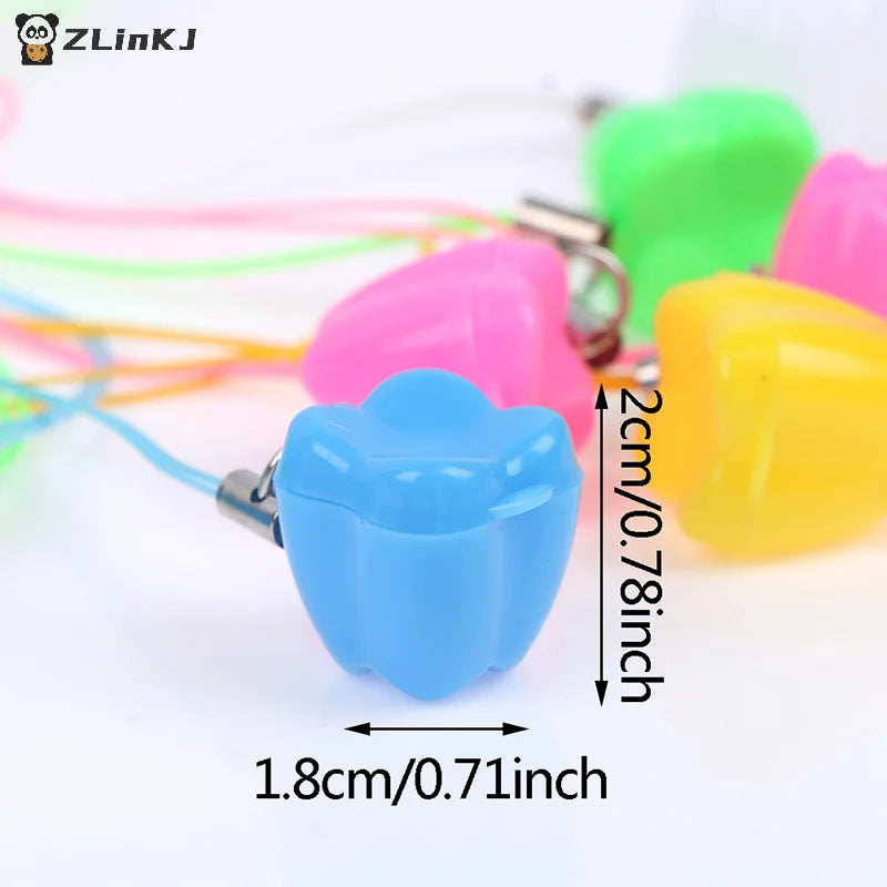 ▶10pcs Colorful Baby Kids Tooth Storage Box Organizer Milk Box Children's Souvenir Save Baby Teeth Keepsake Holder Zpaxo