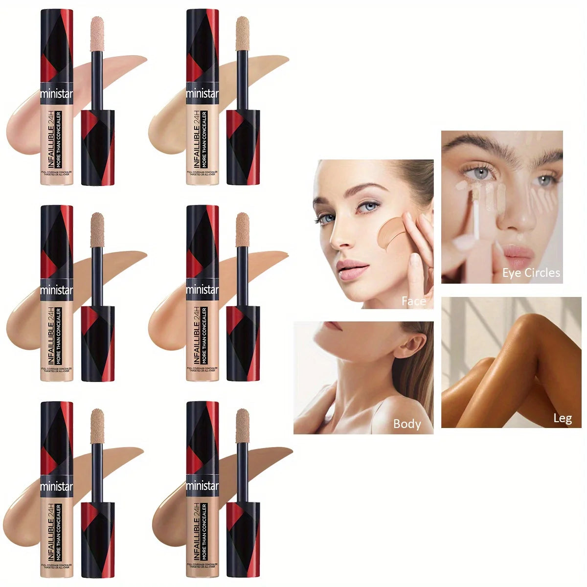 Concealer Natural Concealer Modifies Skin Tone Natural Three-dimensional Zpaxo