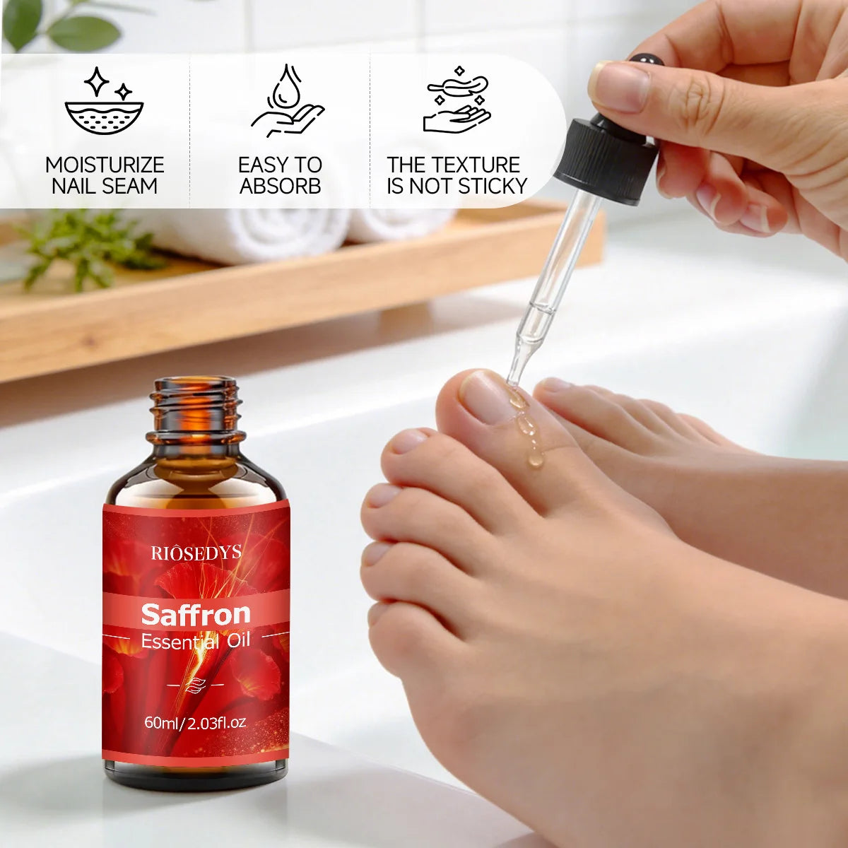 SAFFRON Essential Oil Has Deep Nourishing Moisturizing Effects Making Zpaxo