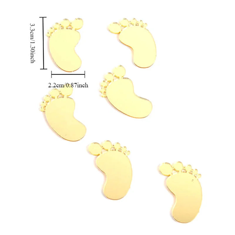 Feet Cake Decoration Oh Baby Gender Reveal 1st Birthday Party Boy Zpaxo 6PCS