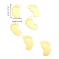Feet Cake Decoration Oh Baby Gender Reveal 1st Birthday Party Boy Zpaxo 6PCS