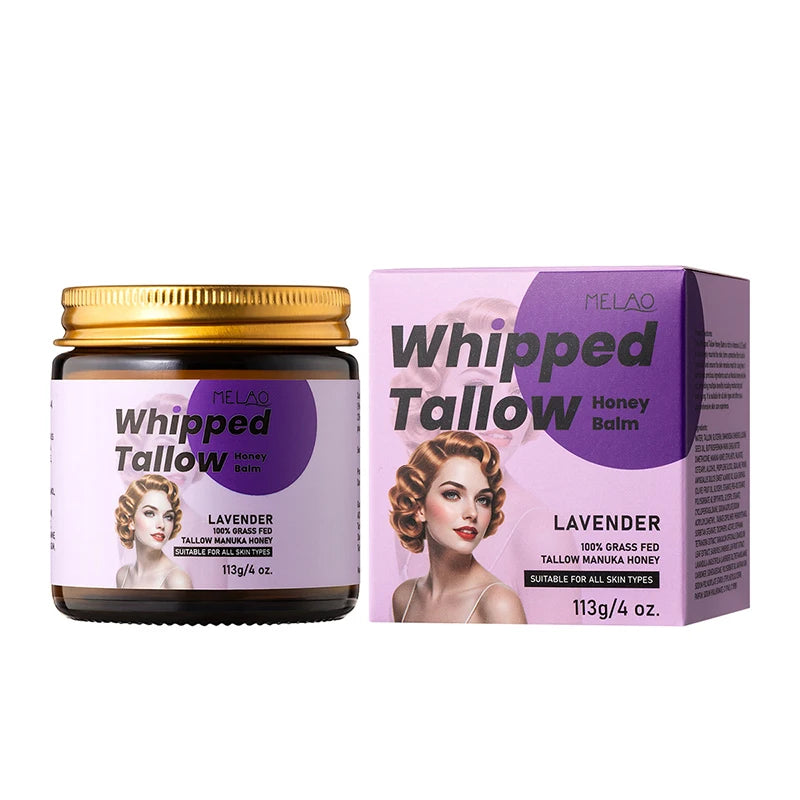 Beef Tallow & Honey Cream – Deep Moisturizer for Dry Skin Moisturizing Skin Balm Zpaxo lavender 113g