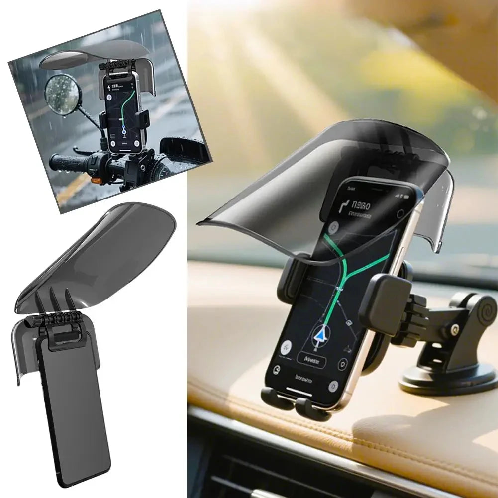 Sun Hat Phone Mount Shade Rainproof Universal Fit Extended Visor