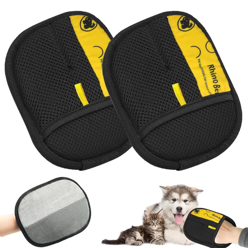Cat Grooming Gloves Electrostatic Pet Hair Removal Brush Cleaning