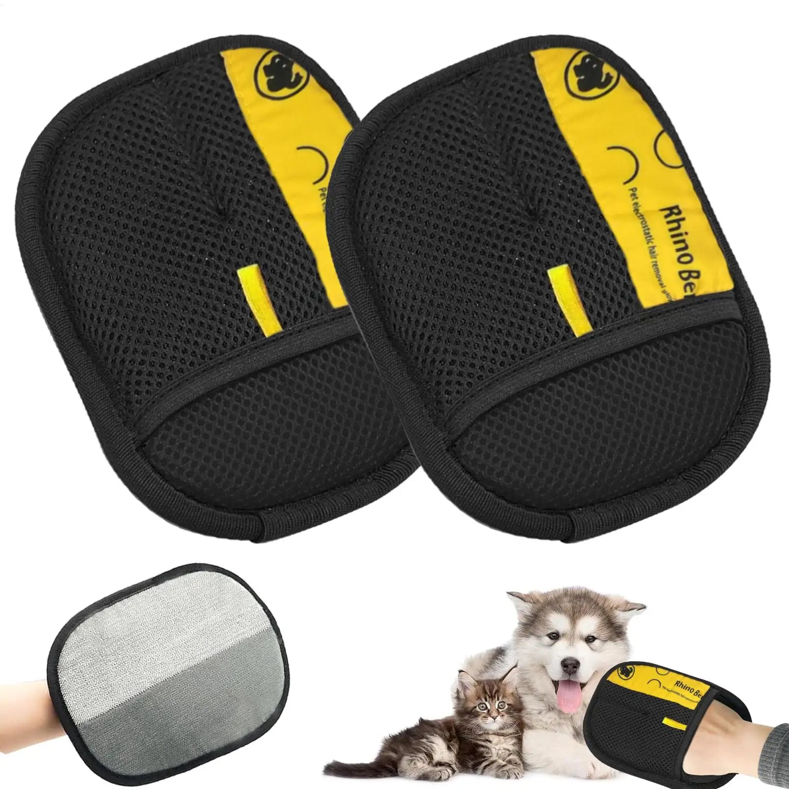 Cat Grooming Gloves Electrostatic Pet Hair Removal Brush Cleaning