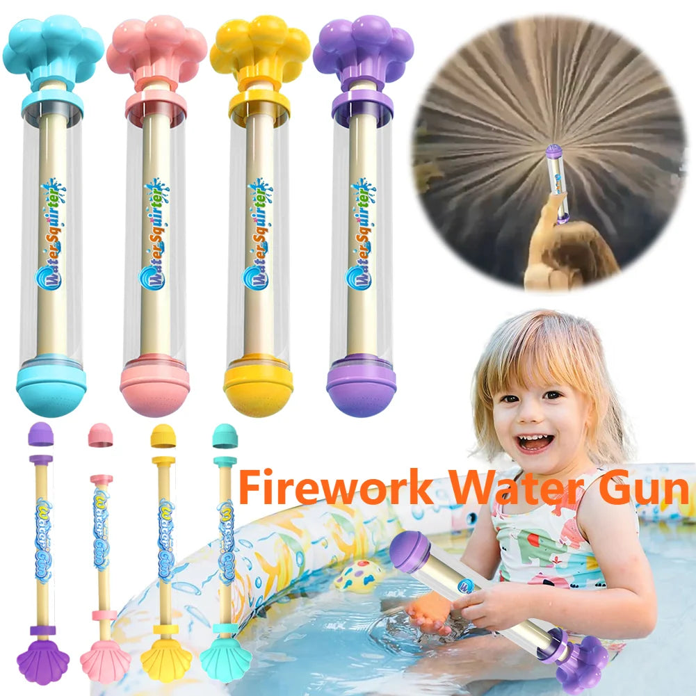 1- Firework Fountain Water Gun Soaker Squirt Outdoor Spray Toys