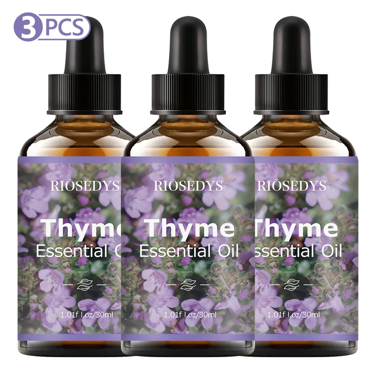 Thyme Essential Oil Its Floral Fragrance Perfect Aromatherapy Body Zpaxo Thyme 3PCS 30ml Thyme