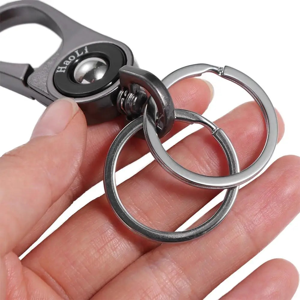 Zinc Alloy Titanium Carabiner Key Clip Polishing Business Style Titanium Car Keychain Comfortable Grip CNC Processing Zpaxo
