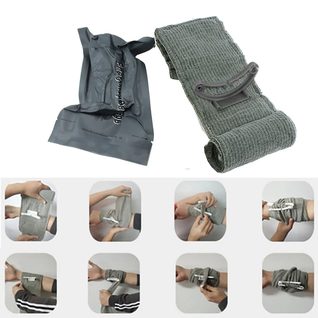 4 Israeli Bandage Rescue Wound Dressing Emergency Compression Battle